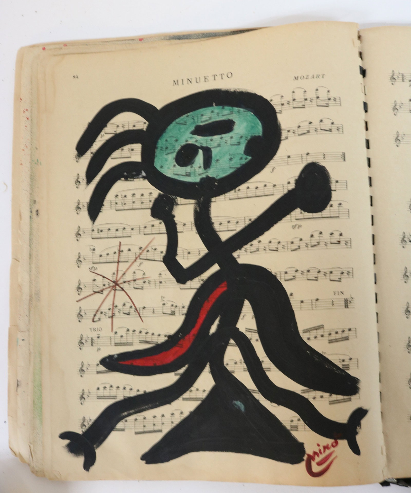AFTER JOAN MIRO, 1893-1983, SPAIN, OLD SHEET - 15