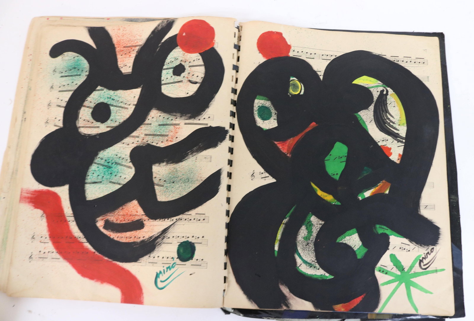 AFTER JOAN MIRO, 1893-1983, SPAIN, OLD SHEET - 16