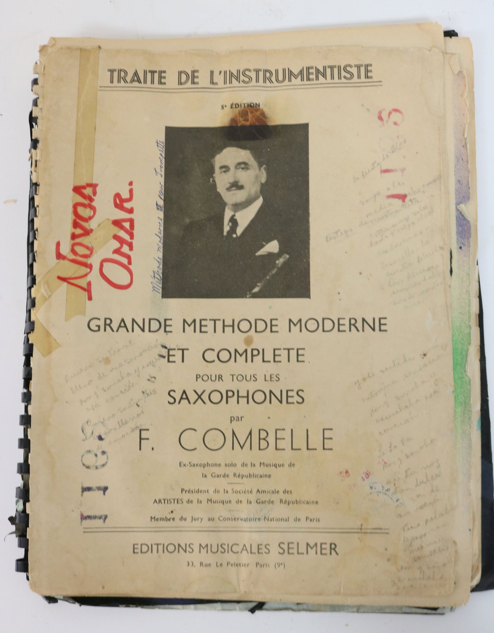 AFTER JOAN MIRO, 1893-1983, SPAIN, OLD SHEET: MUSCI WITH APPROX. 21 PAINTING, & AUTHENTICITY PAGE, 14" X 11", SOME LOOSE PAGES, SOLD AS COPY