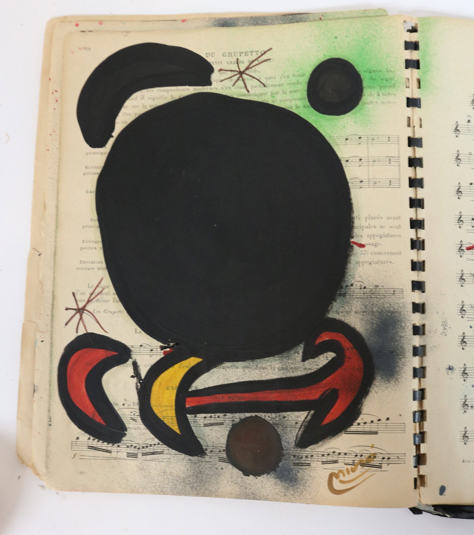 AFTER JOAN MIRO, 1893-1983, SPAIN, OLD SHEET - 9