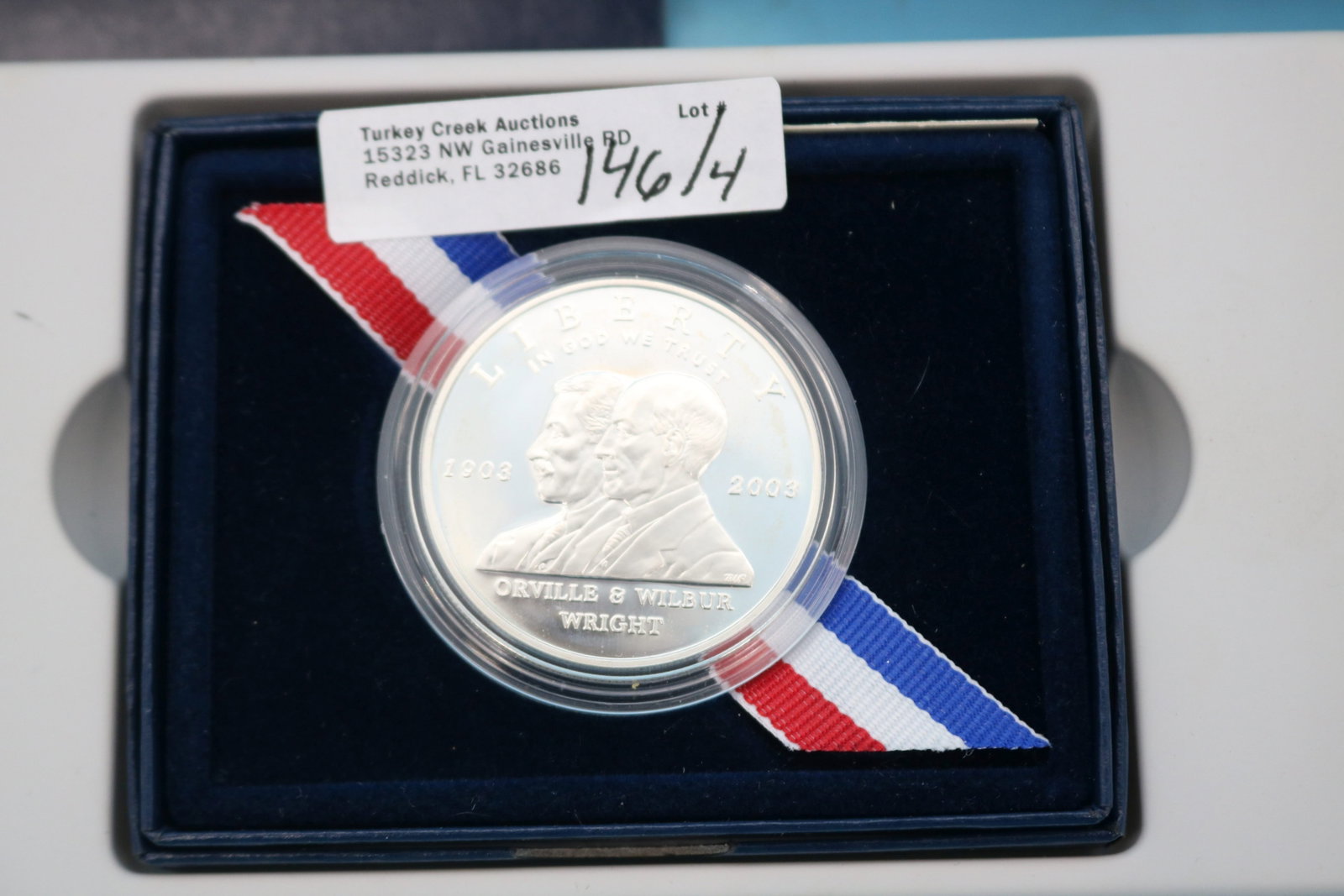4 C.S. SILVER COINS, 3 COMMEMORATIVE SILVER - 4