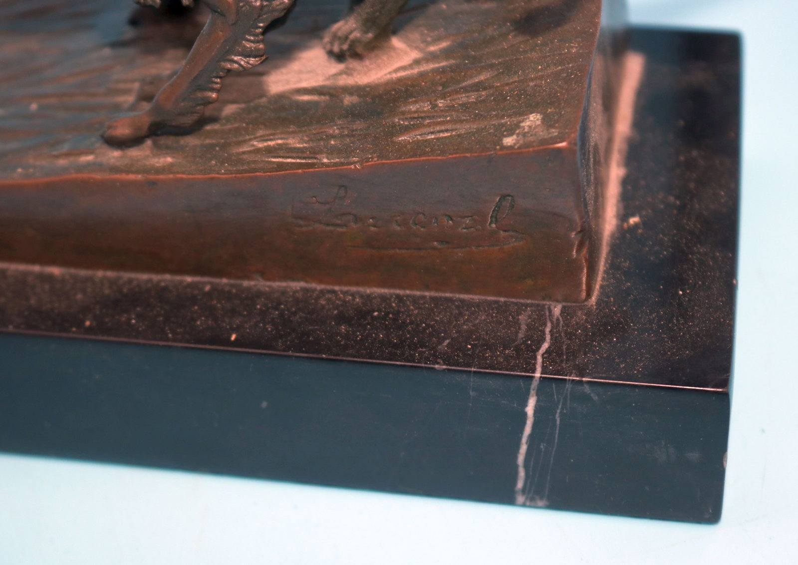 CONTEMPORARY BRONZE"DIANA THE HUNTER" SIGNED ON - 2
