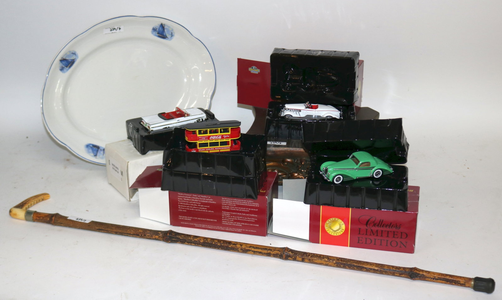 LOT 7 ITEMS, 4 DINKY DIE CAST VEHICLES, HORN (1 of 4)