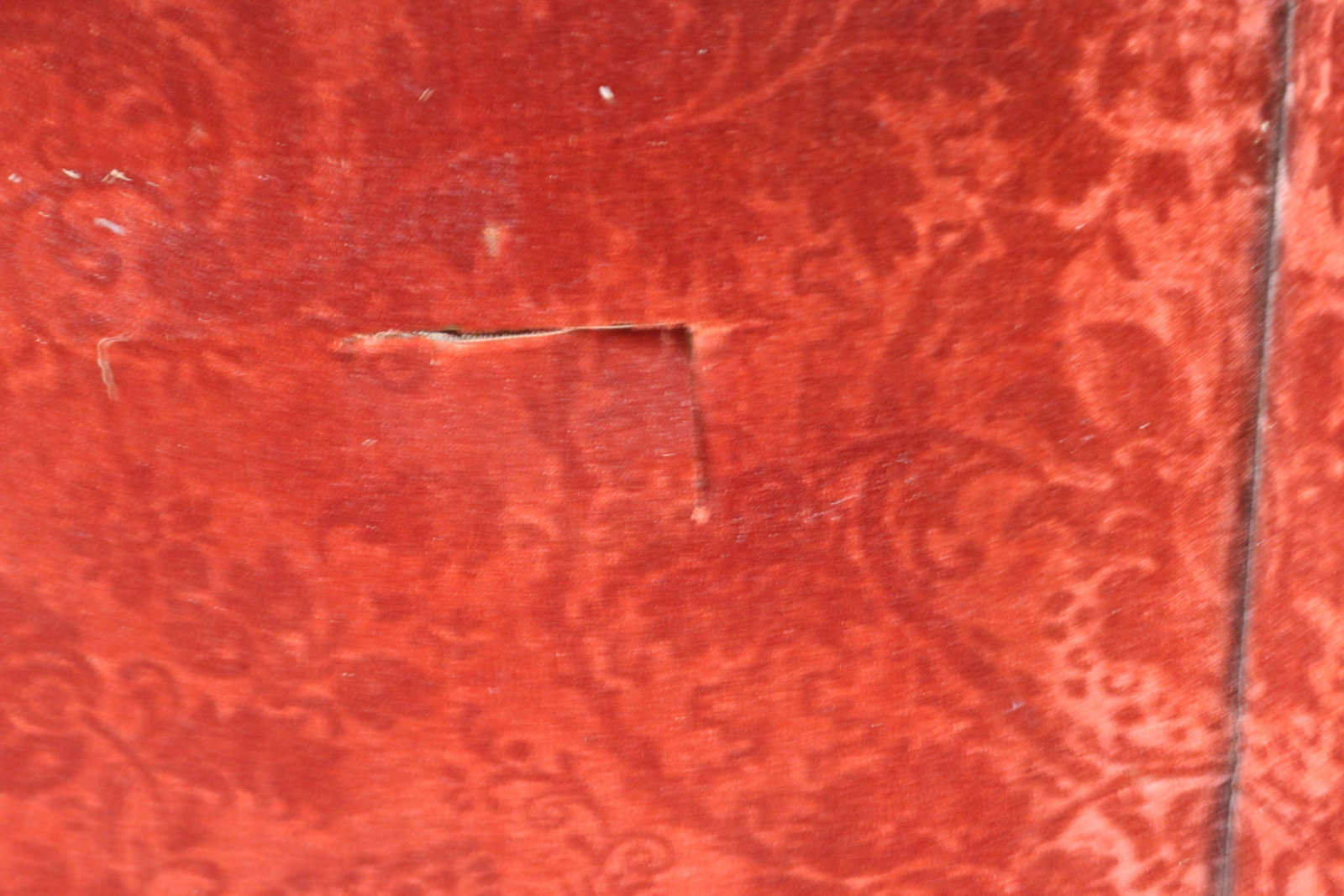 3 FOLD DRESSING SCREEN, PATTERNED VELVET - 4