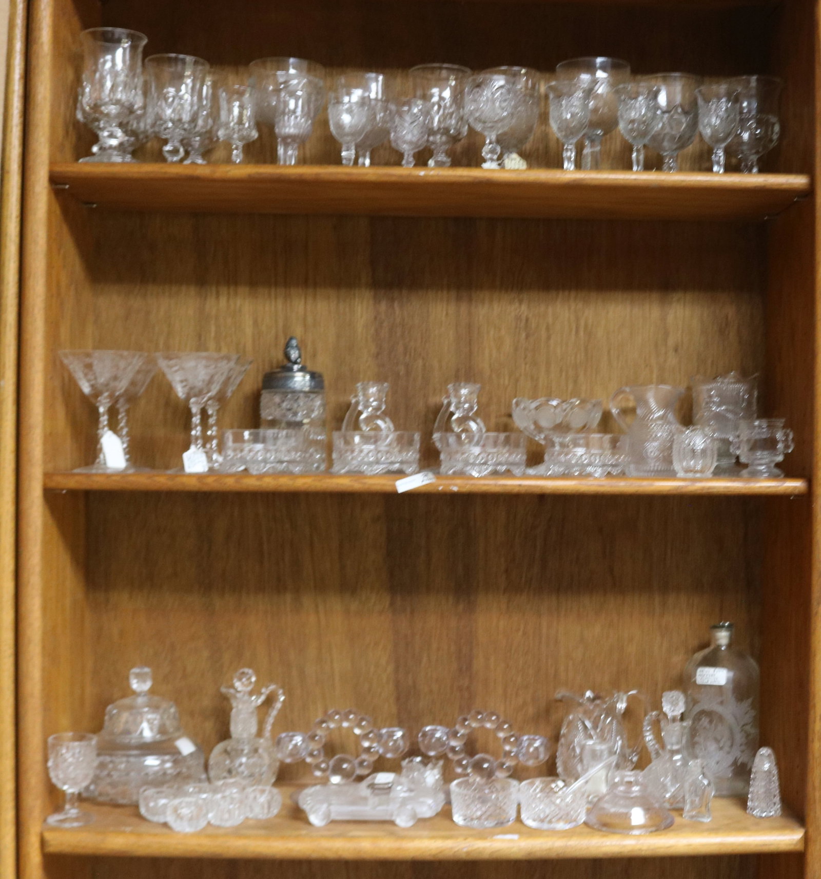 79 PCS. CLEAR GLASS, STEMWARE, JARS, CANDLE - 2
