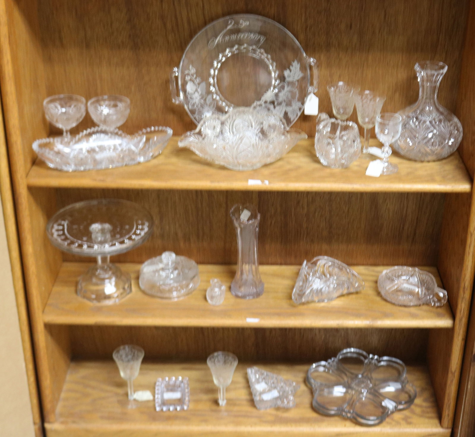 79 PCS. CLEAR GLASS, STEMWARE, JARS, CANDLE - 3