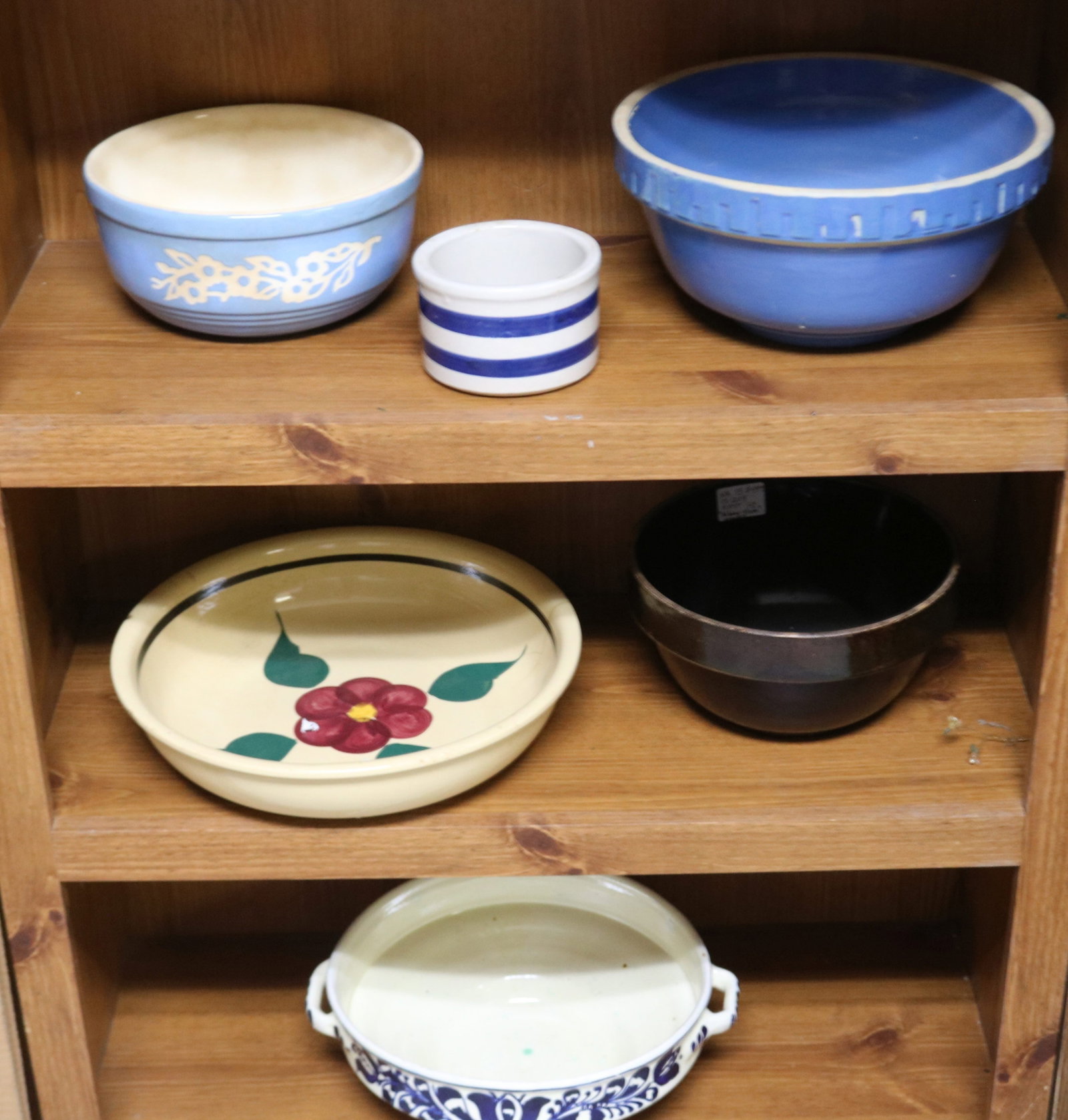 11 PCS. STONEWARE & POTTERY, COOKIE JAR, - 3