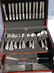 85 PC. TOLE STERLING SILVER FLATWARE SET,