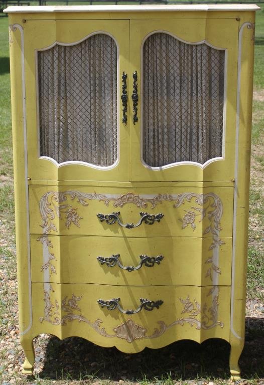 4 PC. 1970s FRENCH PROVINCIAL BEDROOM SET BY