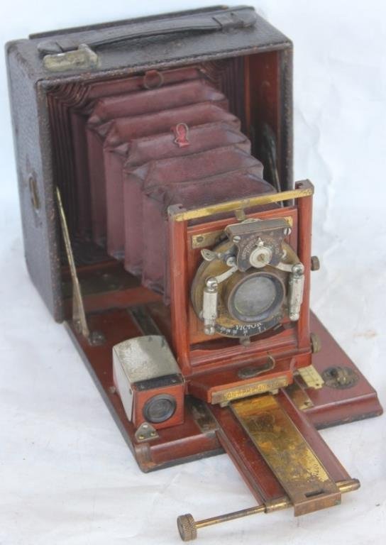 PONY PREMO #6 BOX CAMERA, PAT. 1891,: BAUSCH & LOMB LENSES, 6" H, 6" W, 2 7/8" D