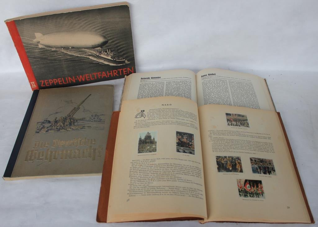 COLLECTION OF WWII ERA GERMAN CIGARETTE CARDS: COLLECTOR BOOKS