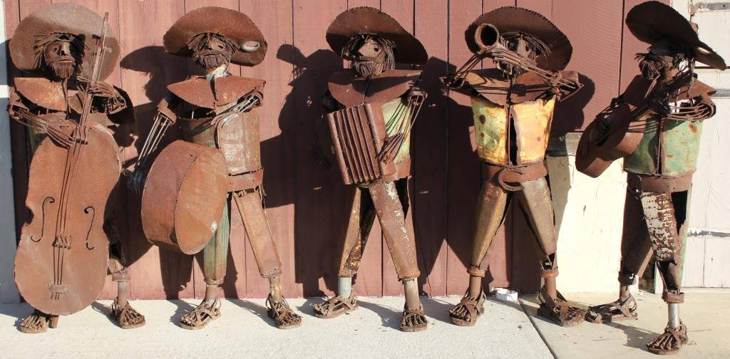 5 PC. WELDED METAL FOLK ART MARIACHI BAND, Jan 17, 2015 Turkey