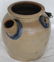 STONEWARE BATTER JUG, WITH BALE HANDLE,