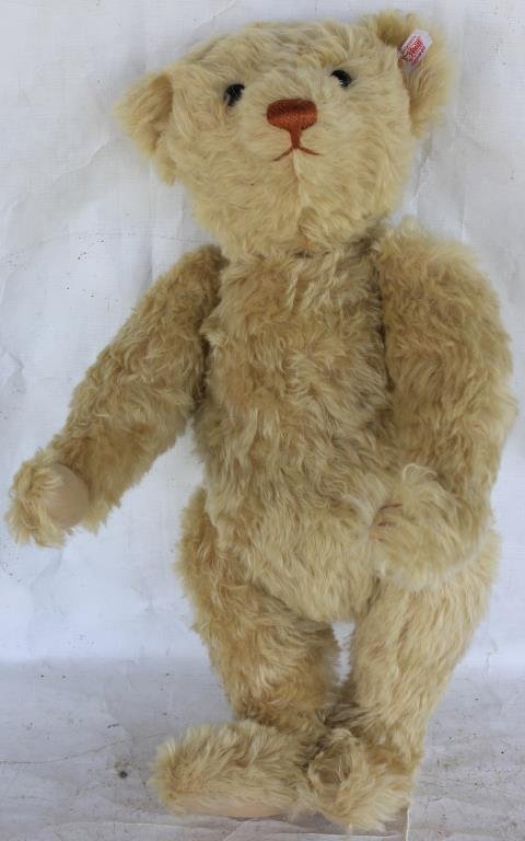 LARGE CONTEMPORARY STEIFF TEDDY BEAR: 20", GOOD OVERALL CONDITION