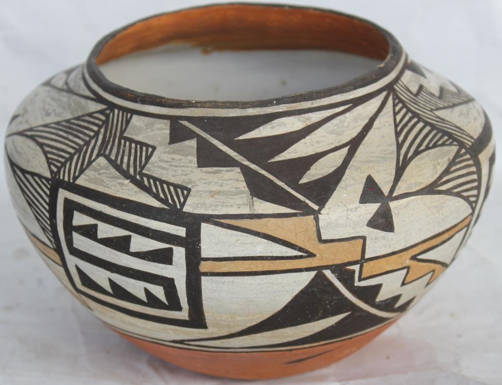 EARLY 20TH C. NATIVE AMERICAN POTTERY BOWL