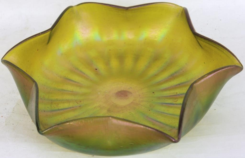 LOETZ STYLE STAR SHAPE BOWL,: 3" H, 10" DIA.