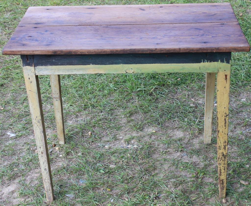 19TH C. SOUTHERN PINE WORK TABLE (1 of 1)