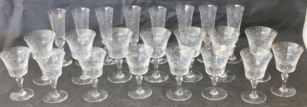 LOT OF 23 BACCARAT STEMS (1 of 5)