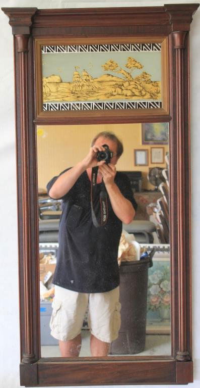 EARLY 19TH C. SPLIT COLUMN MAHOGANY MIMA (1 of 1)