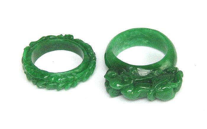 Two Nature Jadeite Rings (1 of 3)
