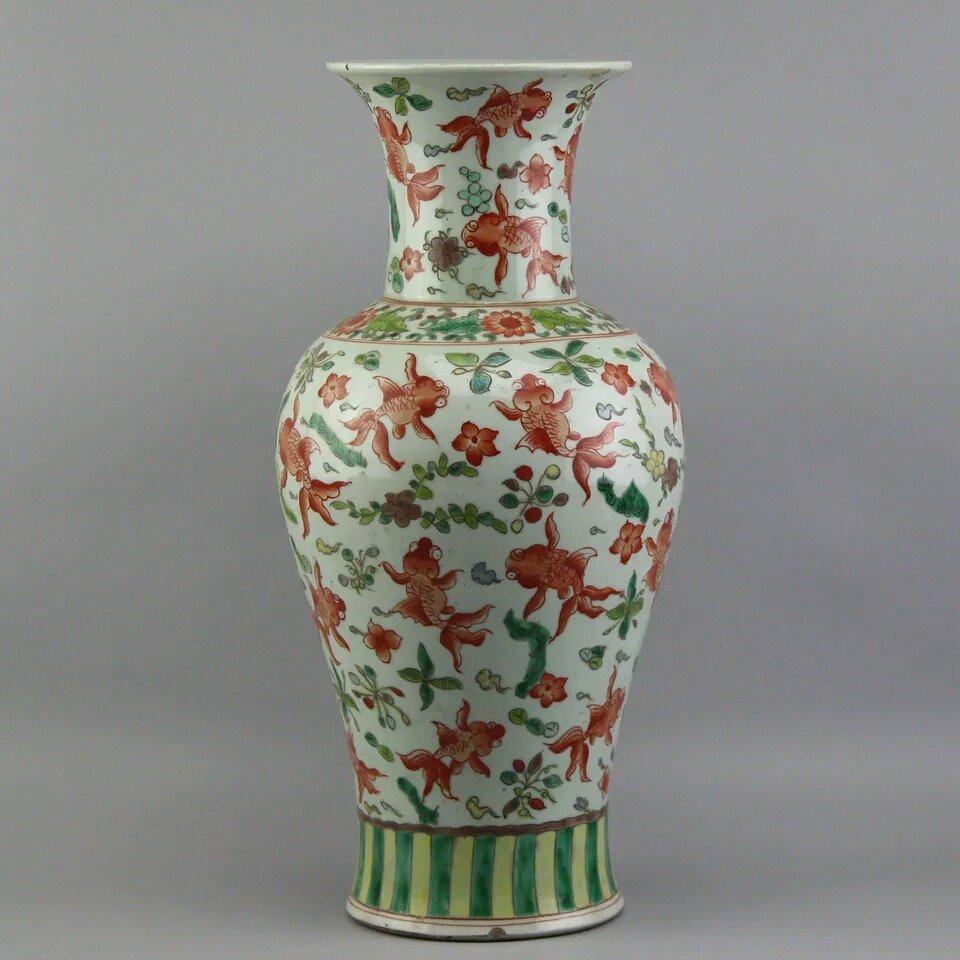 A Rare Five Colored Glazed Vase (1 of 2)