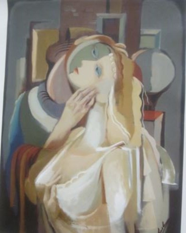 Saryan"First Kiss"Artist sig and numbd,canvas,COA INC: Saryan"First Kiss"Artist signed and numbered,on canvas,COA included.#10/50. Image:13.5" X 18" plus border, approx. 2" all around