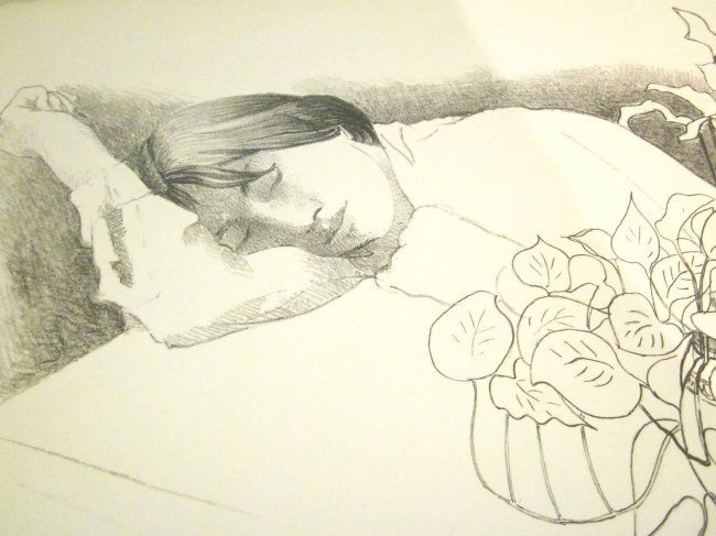 August Mosca\"Young Dreamer\" pencil signed, titled an: August Mosca\"Young Dreamer\" pencil signed, titled and numbered edition on artist paper, never framed in excellent condition