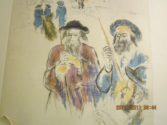Moskowitz, Ira\"Lulav On Sukoth\"A.P. American Jewish: Vintage Moskowitz, Ira "Lulav and Etro On Sukoth"A.P. American Jewish Previously framed.Large size lithograph. Ask for more details and pictures.