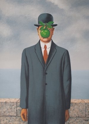 Rene Magritte ( The Son of Man ) Ltd Ed Oil on Canvas (1 of 1)