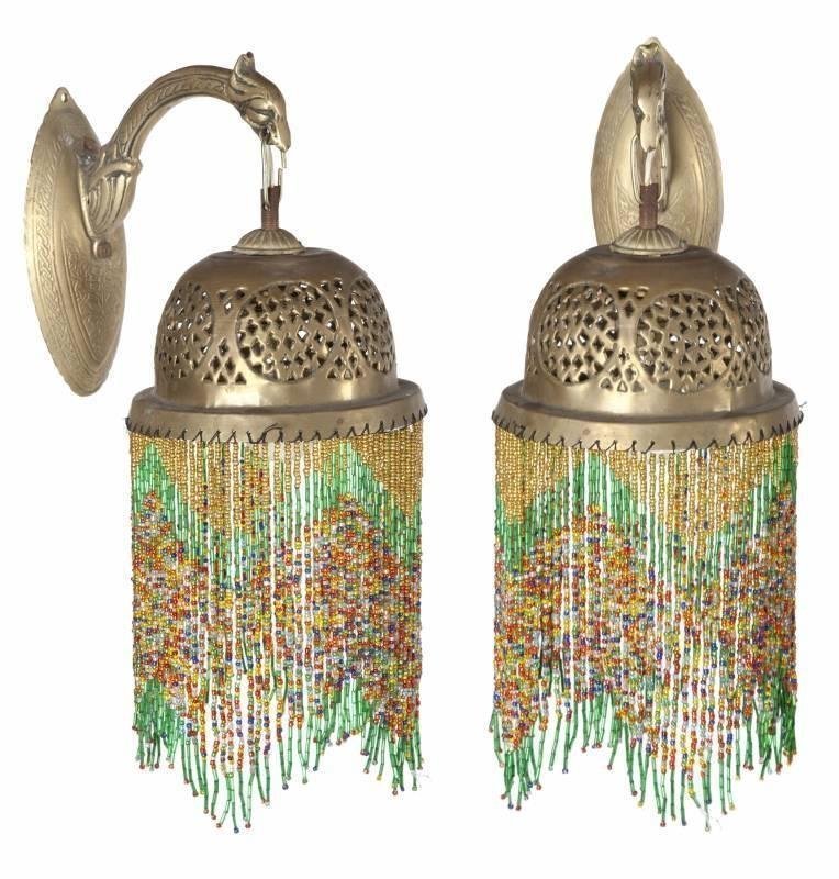 FROM RON WOOD COLLECTION RARE BRONZE LAMP SCONCES (1 of 1)