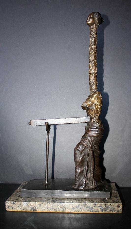 Dali Original Signed Bronze Female Giraffe with Drawer (1 of 3)