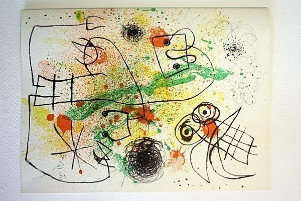 Exquisite and Rare Joan Miro Original Signed Lithograph: Exquisite and rare Joan Miro Original Signed Lithograph with COA .Joan Miro-Miro was the son of a watchmaking father and a goldsmith mother, he was exposed to the arts from a very young age. There hav