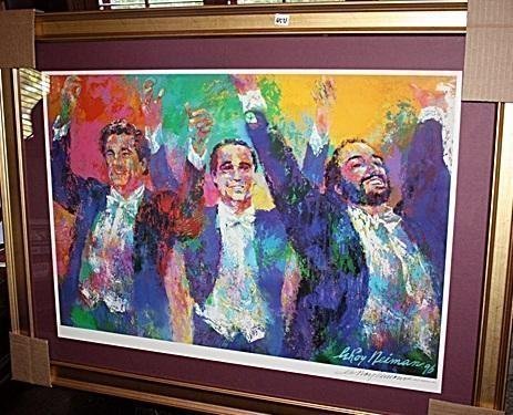 Leroy Neiman Double Signed Lithograph,The Three Tenors (1 of 1)