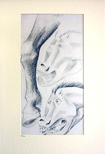 Pablo Picasso Offset -1st.Mai.37 Study # Guernica CO (1 of 2)