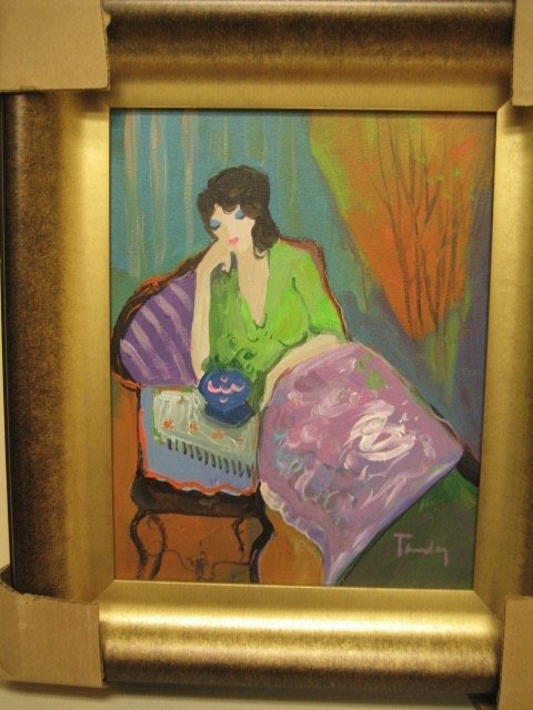 Original Tarkay On Canvas - Camu- COA (1 of 1)