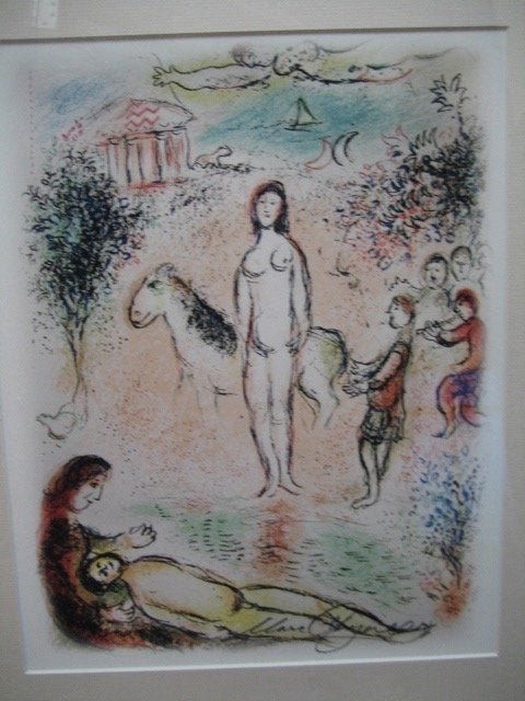 Marc Chagall Signed From The Odyssey Suite COA EDIT (1 of 1)