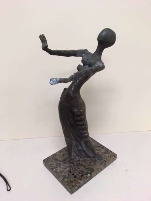 Stunning Dali Bronze La Femme Giraffe Giraffe Women COA (1 of 4)