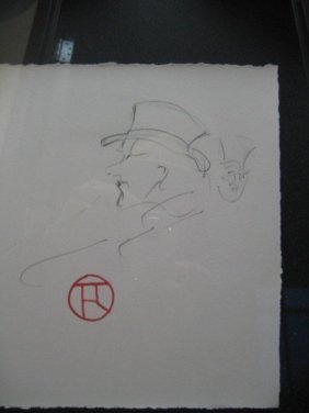 Henri de Toulouse Lautrec Original Pencil on Paper 19th (1 of 1)