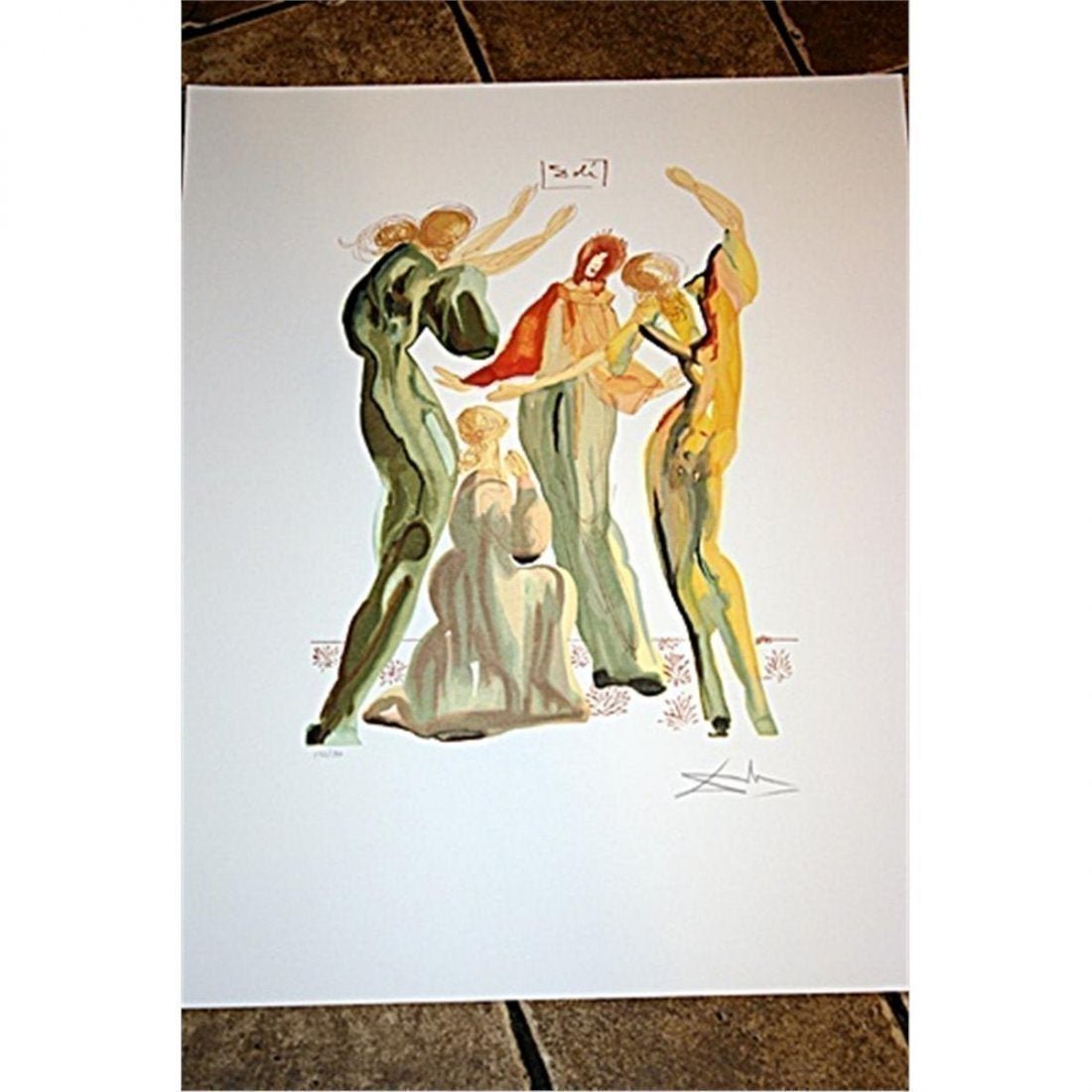 Beautiful Signed & Numbered Dali Lithograph - La Danse (1 of 2)