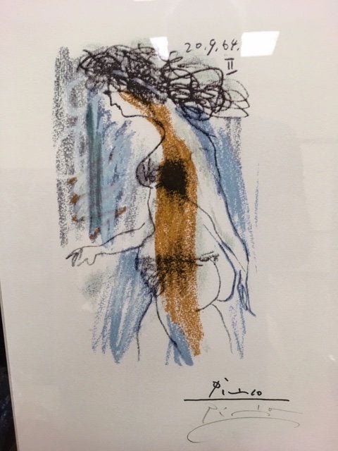 Twice Signed By Picasso Original - Hand Pulled COA (1 of 2)