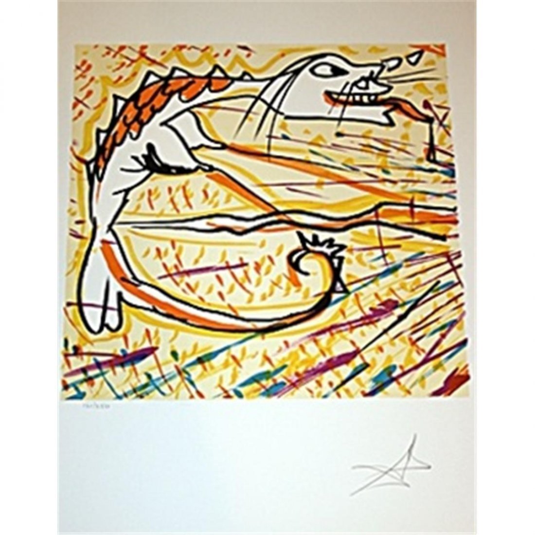 Dali Handsigned & Numbered Lithograph - Hermaphrodite (1 of 2)