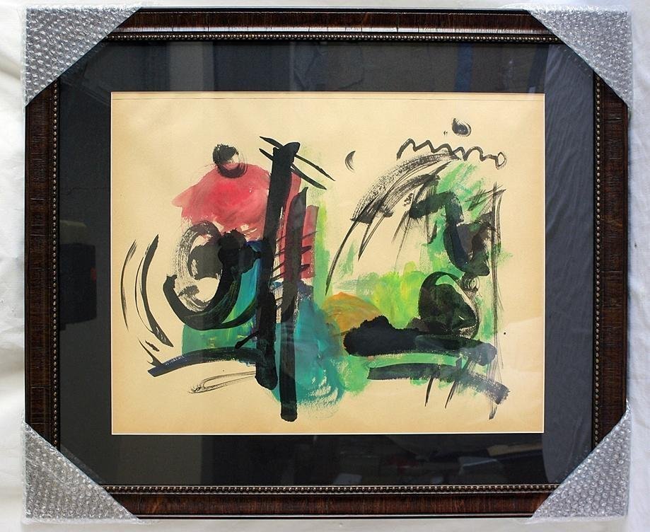 Exquiste Original Miro multi media on paper COA (1 of 1)