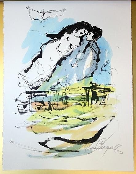 xquisite Ink And Wash Marc Chagall - Signed and Framed (1 of 1)