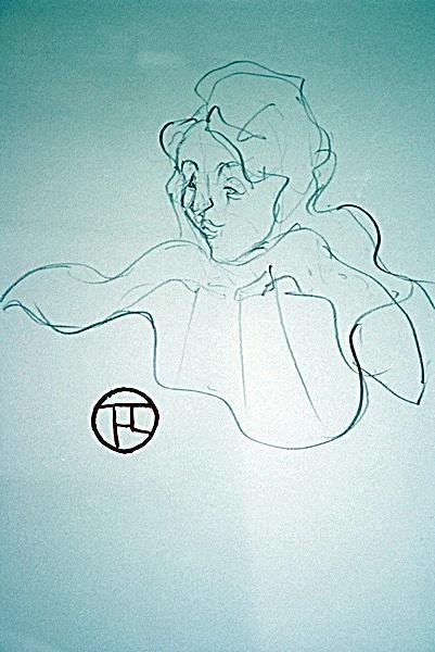 Toulouse Lautrec Original Pencil on Paper - Lady (1 of 2)
