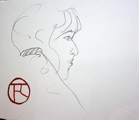 Toulouse Lautrec Original Pencil on Paper Unknown Title (1 of 1)