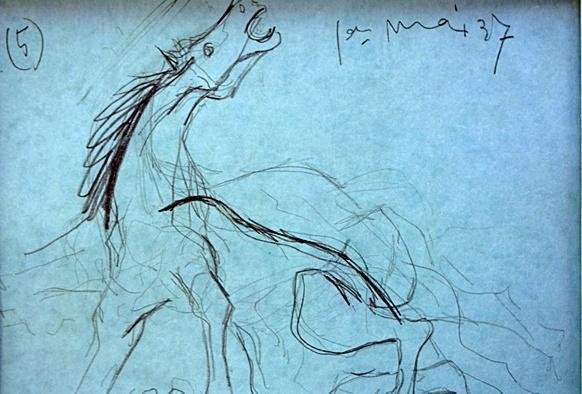 Pablo Picasso Offset -1st.Mai.37 Study # 5 Guernica COA (1 of 4)