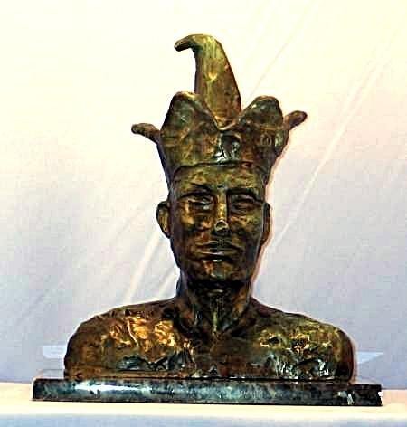 Rare P Picasso Original Bronze - Head Of A Jester (1 of 1)