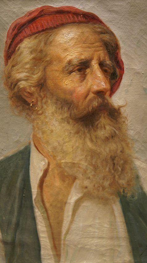 Eduardo FORLENZA b.1861 PORTRAIT OF ITALIAN FISHERMAN: PORTRAIT OF NEAPOLITAN FISHERMAN - PESCATORE NAPOLETANO BY Eduardo FORLENZA 1861-1934, OIL ON CANVA,S SIGNED, FRAMED. MEASURES: 42 X 28 CM UNFRAMED (11" x 16"), 46 X 32 CM FRAMED. WORLDWIDE SHIPPING -