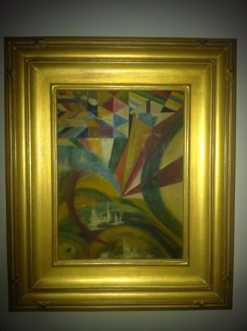 Carlos Merida Oil On Board 1969: It is untitled 8" x 11" signed and dated