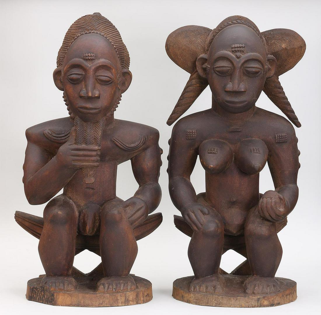 Ivory Coast carved statues (1 of 9)